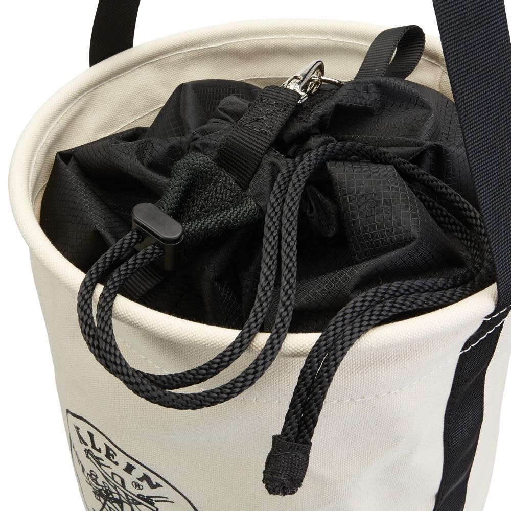 Klein Tools Heavy Duty Canvas Close Bucket 100-pound (45.4 kg) Maximum Load Rating, large image number 3