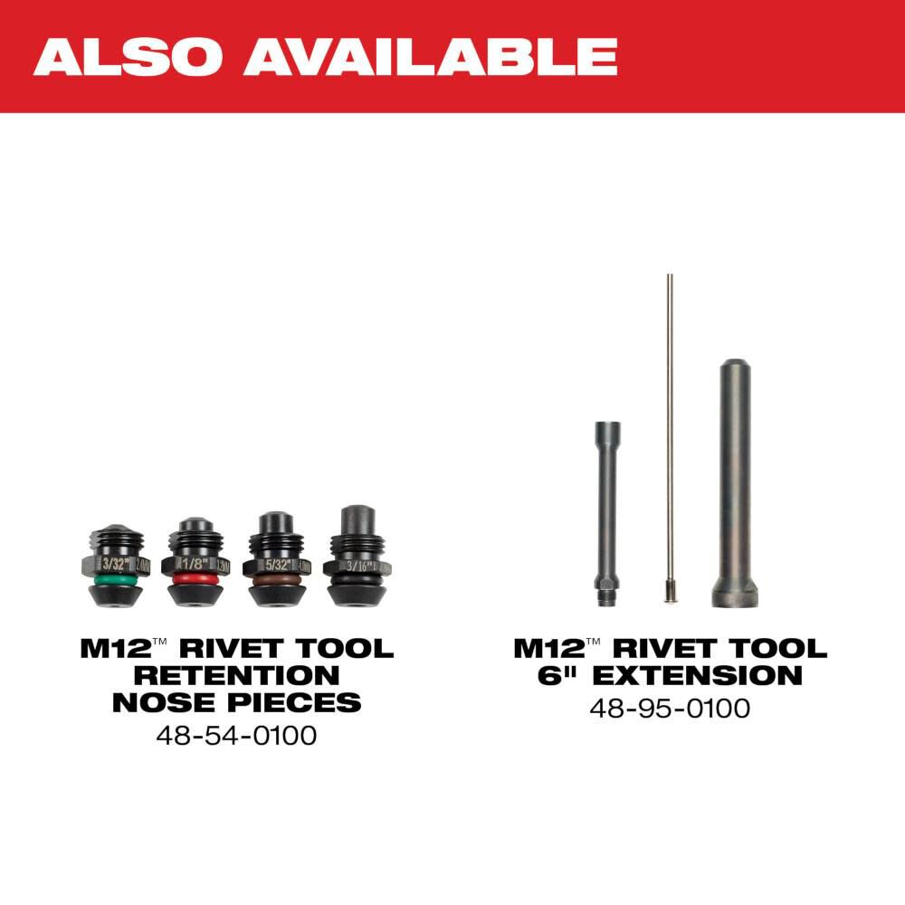 Milwaukee M12 Rivet Tool Kit, large image number 8