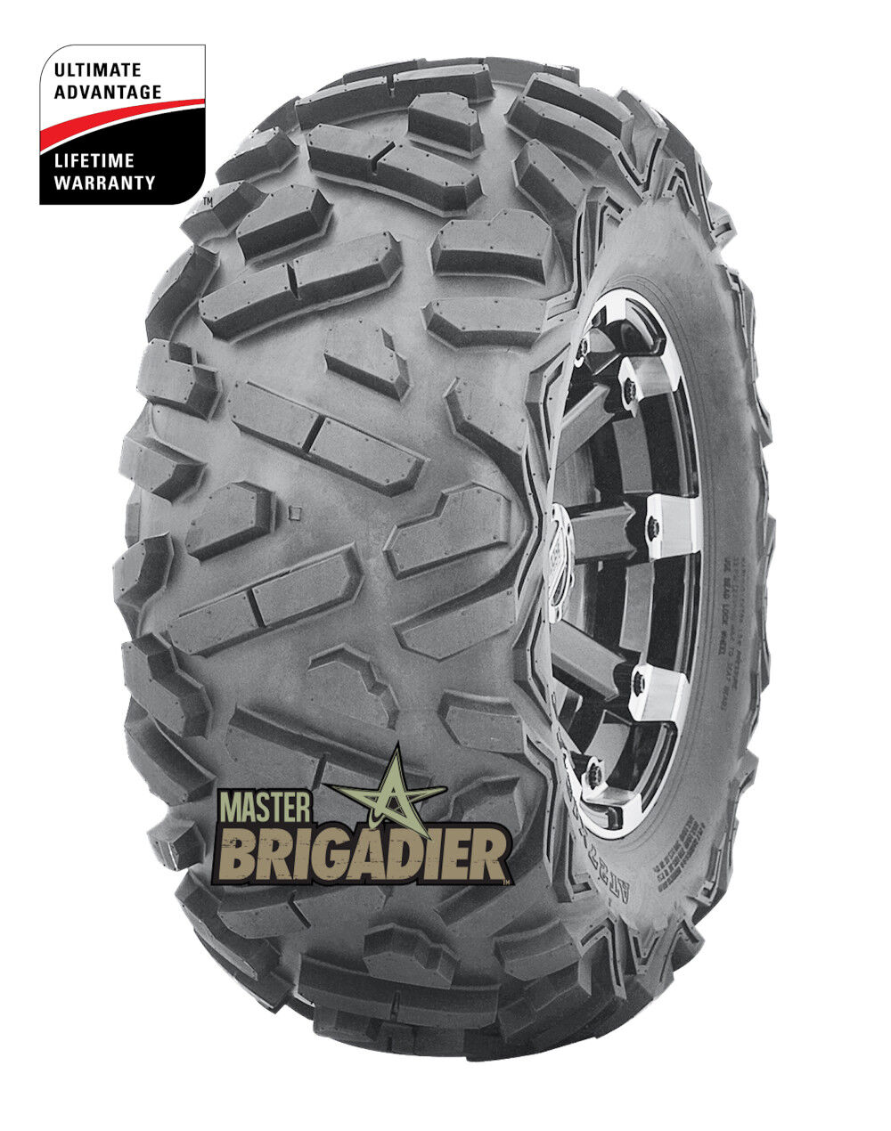 Master ATV 25x8.00R12 6P TL Brigadier ATV Tire (Tire Only), large image number 1