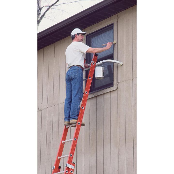Werner 36-ft Fiberglass 300-lb Type IA Extension Ladder, large image number 13