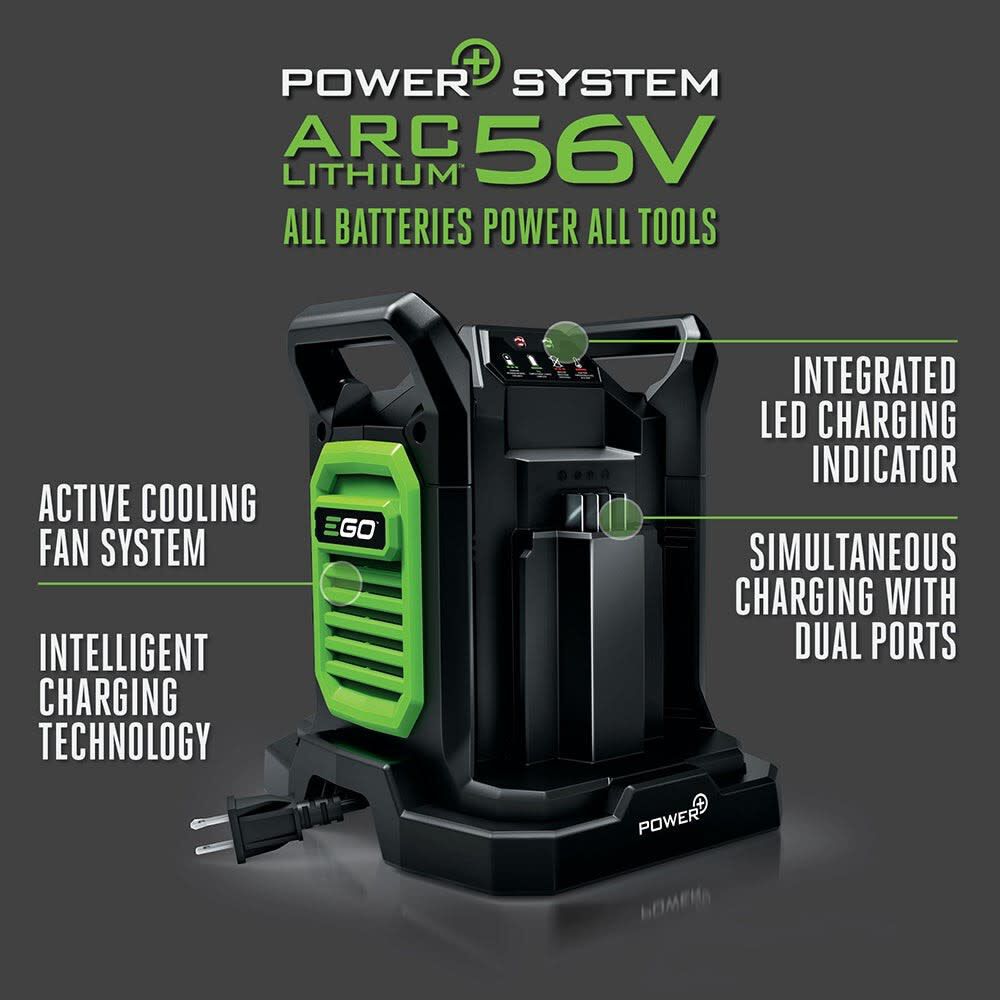 EGO Power+ Two 56V 2.5Ah ARC Lithium Battery and Dual Port Charger Starter Kit, large image number 5