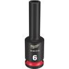 Milwaukee SHOCKWAVE Impact Duty Socket 3/8in Drive 6MM Deep 6 Point, small image number 1