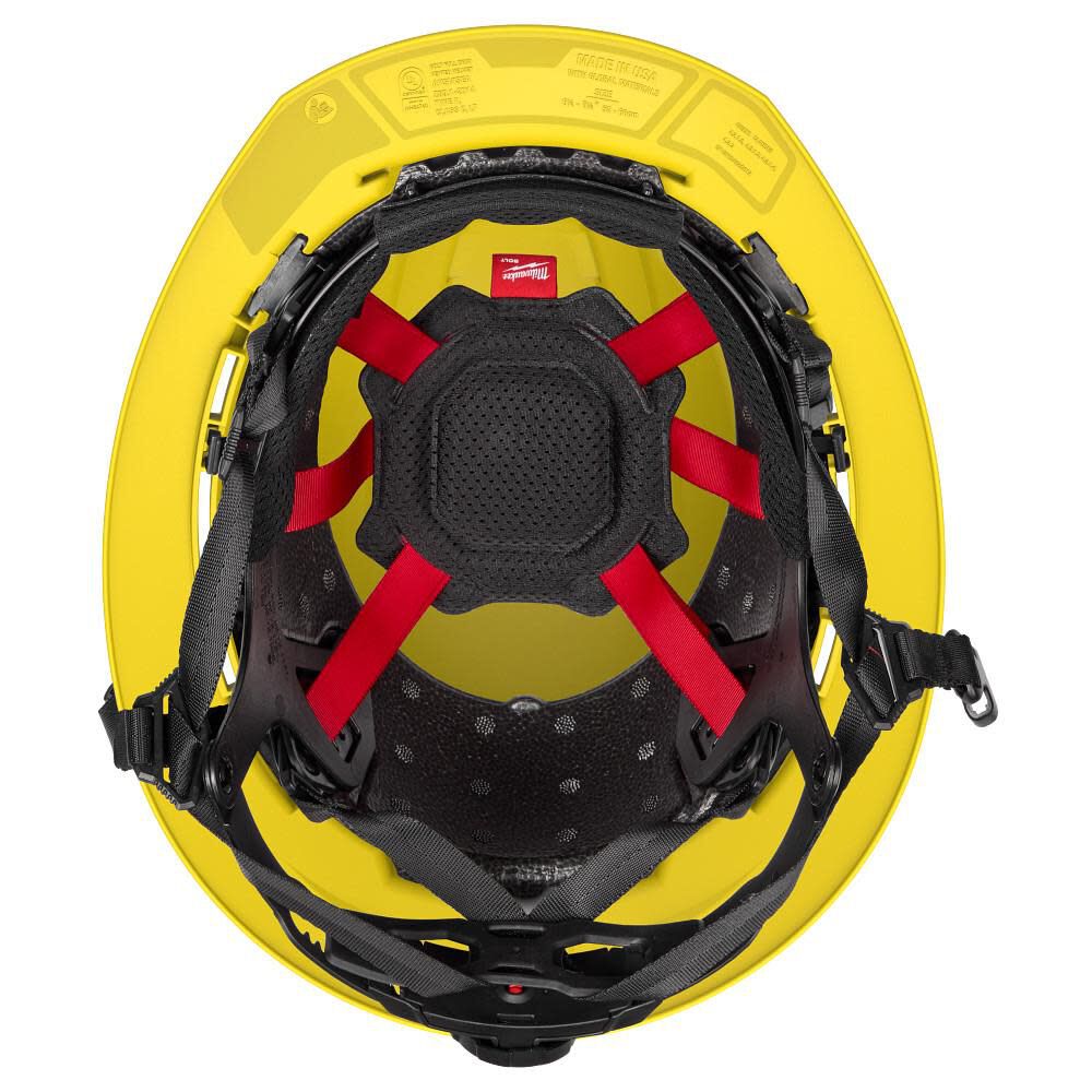 Milwaukee BOLT Full Brim Non-Vented Safety Helmet  Type 2, Class E, Yellow, large image number 2