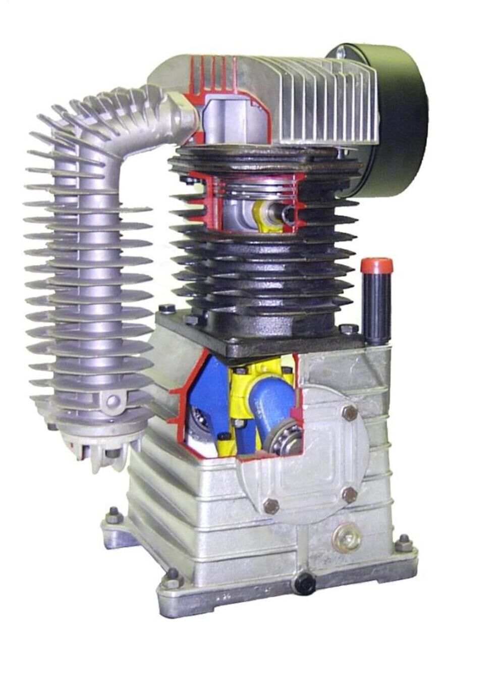 Rolair 5 HP 230V 18.8 CFM@90PSI 9 Gall Twin Tank Constant-Run Compressor, large image number 3