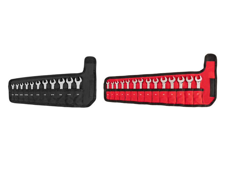 Tekton Stubby Combination Wrench Set, (1/4-3/4 Inch, 6-19 mm)