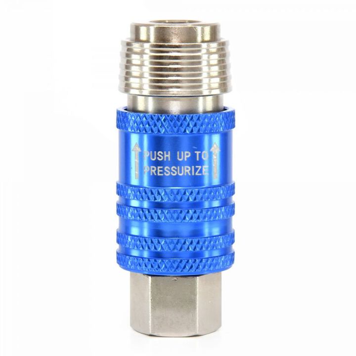 BluBird Steel 5-in-1 Safety Coupler with 3/8 Inch Female Thread, large image number 3