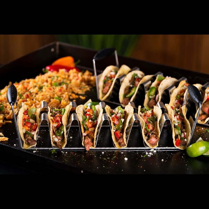 Blackstone Deluxe Stainless Steel Taco Tray 2 Pieces, large image number 1