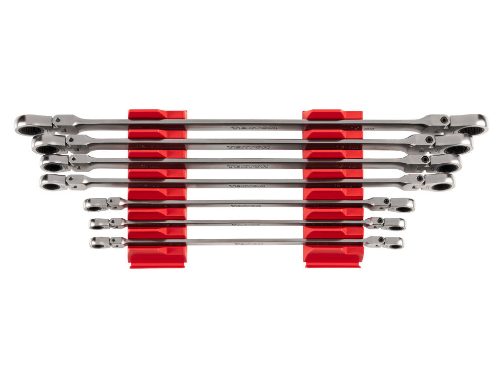 Tekton Flex Head Ratcheting Box End Wrench Set, 7 Piece (6-19 mm), large image number 1