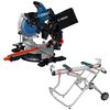 Bosch EXPERT 12 Inch Miter Saw and Gravity-Rise Saw Stand Bundle, small image number 1