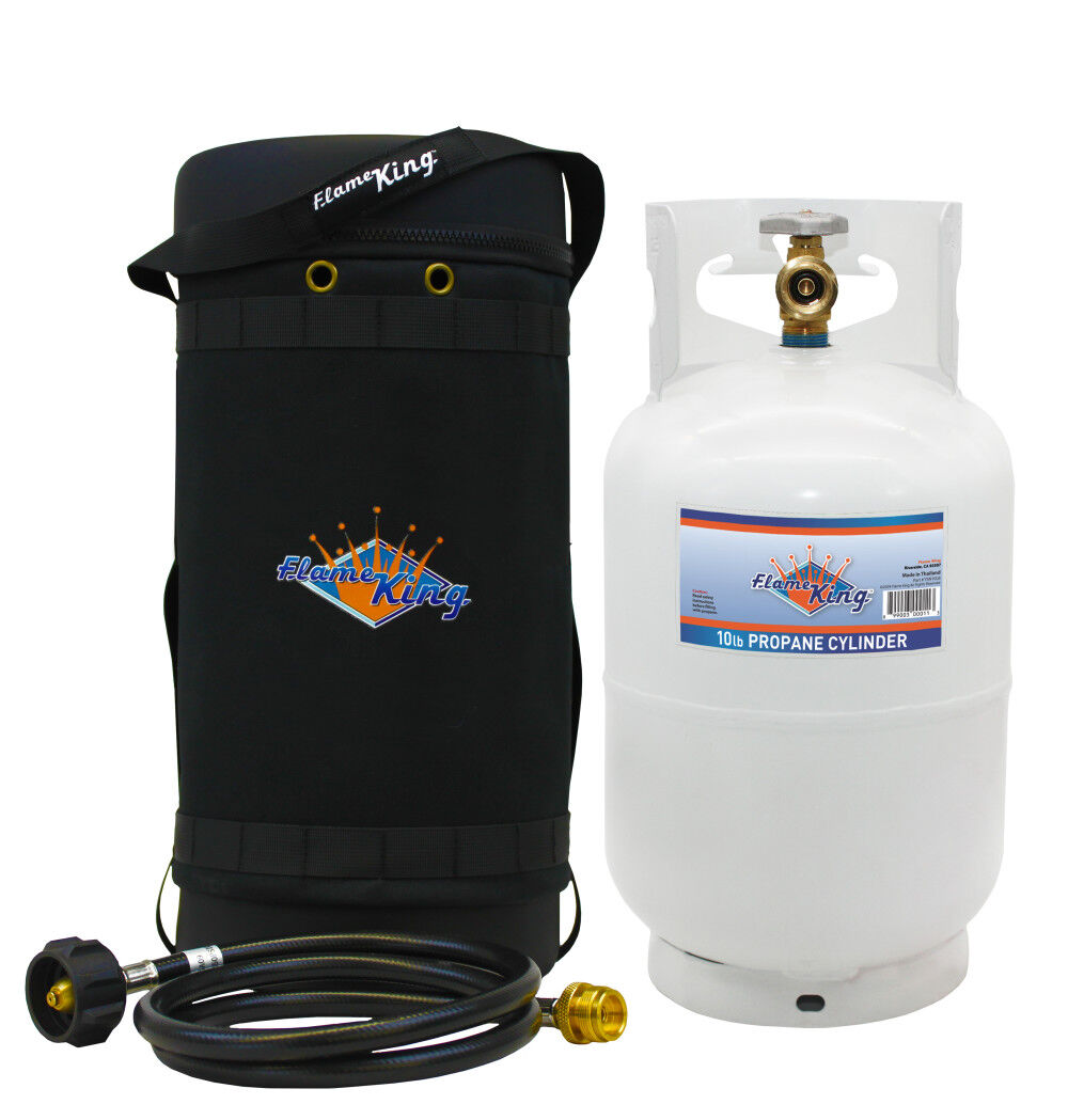 Flame King Gas Hauler Kit with 10 Lb Tank and Rubber Hose, large image number 1