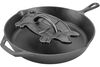 Lodge Cast Iron Black Seasoned Cast Iron Bacon Pig Press, small image number 4