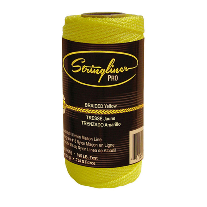 Stringliner #18 Construction Replacement Roll Braided Yellow 125 ft
