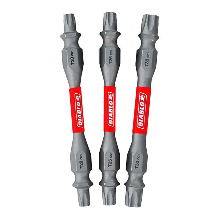 Diablo Tools 2-1/2 Inch Double-Ended Torx Drive Bit Assorted Pack