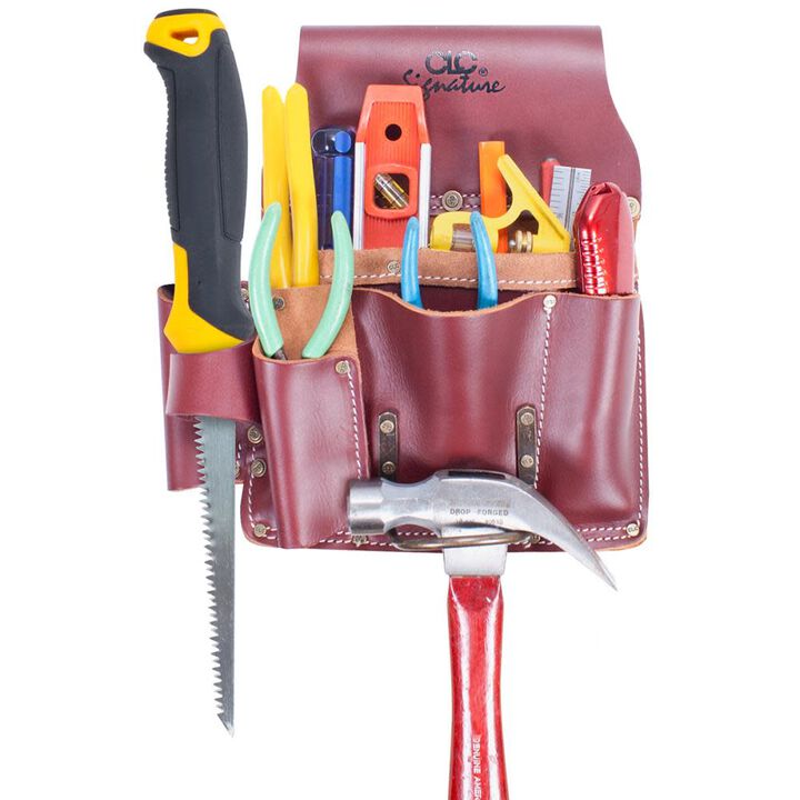 CLC Tool Pouch 11 Pocket Pro Drywallers Heavy Duty Leather