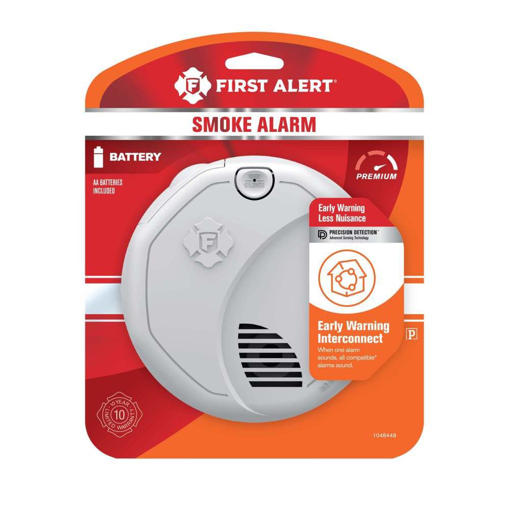 First Alert SM500V Interconnect Battery Operated Smoke Alarm with Voice Alerts, large image number 3