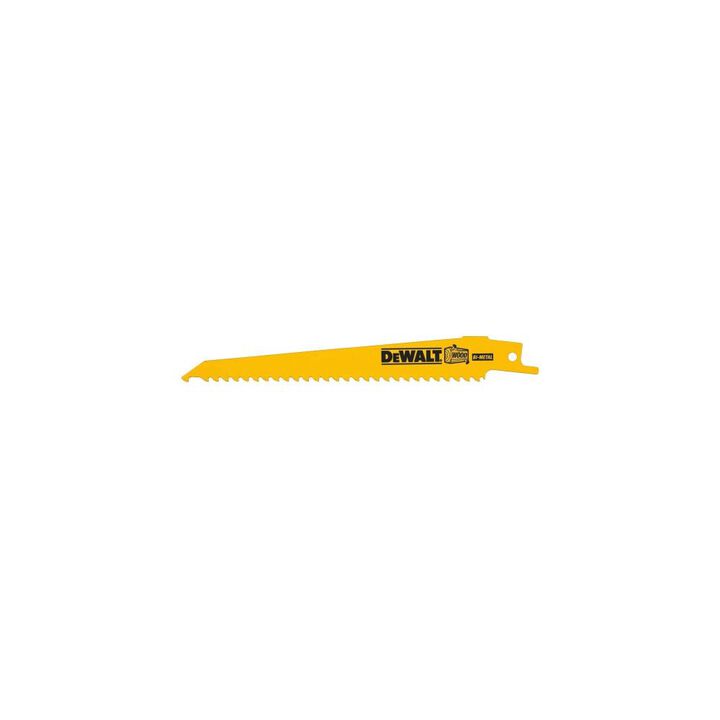 DEWALT 6 In. 3 TPI Taper Back Bi-Metal Reciprocating Blade (5 pack), large image number 3