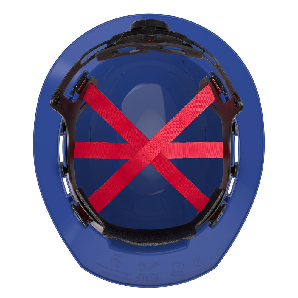 Milwaukee Blue Full Brim Hard Hat with 6pt Ratcheting Suspension Type 1 Class E, large image number 11