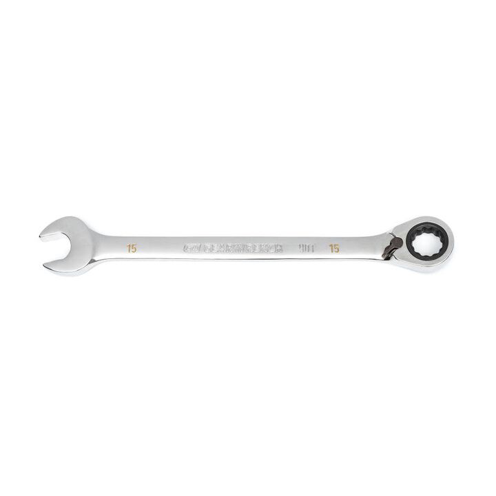 GEARWRENCH Reversible Ratcheting Wrench 15mm 90 Tooth 12 Point