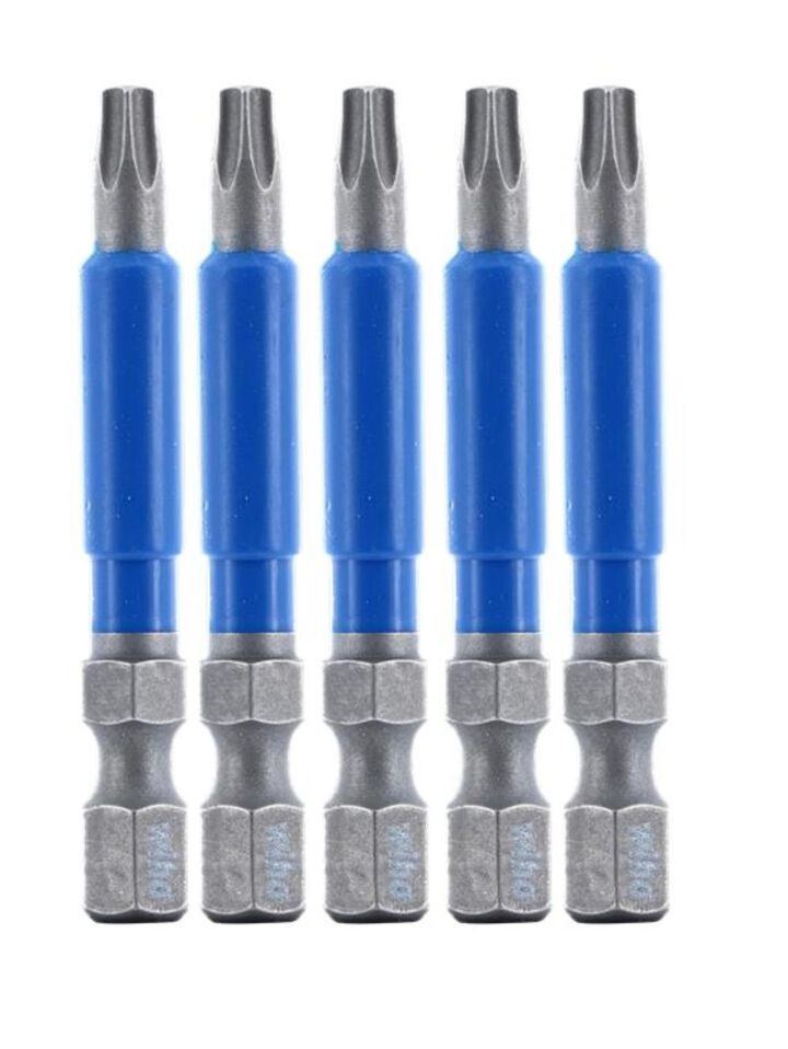 Wiha 2 Inch TerminatorBlue Impact Bit, Torx T20, 5 Pieces
