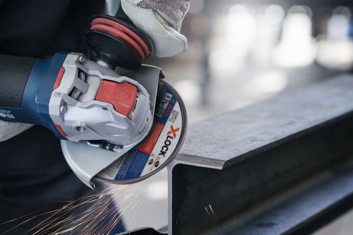 Bosch 4-1/2 Inch X-LOCK Ergonomic Angle Grinder with No Lock-On Paddle Switch, large image number 6