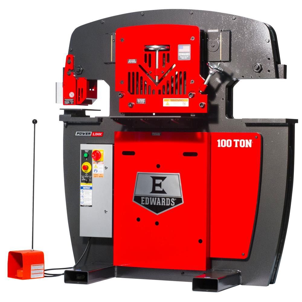 Edwards 100 Ton Ironworker 3 Phase 230v with PowerLink System, large image number 3