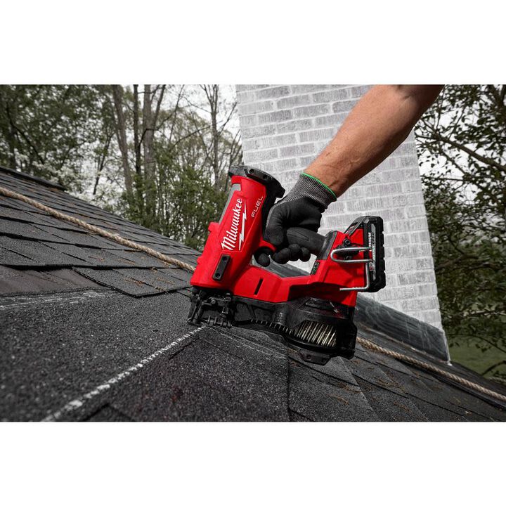 Milwaukee M18 FUEL Coil Roofing Nailer & Replacement Rubber Wear Pads Bundle, large image number 7