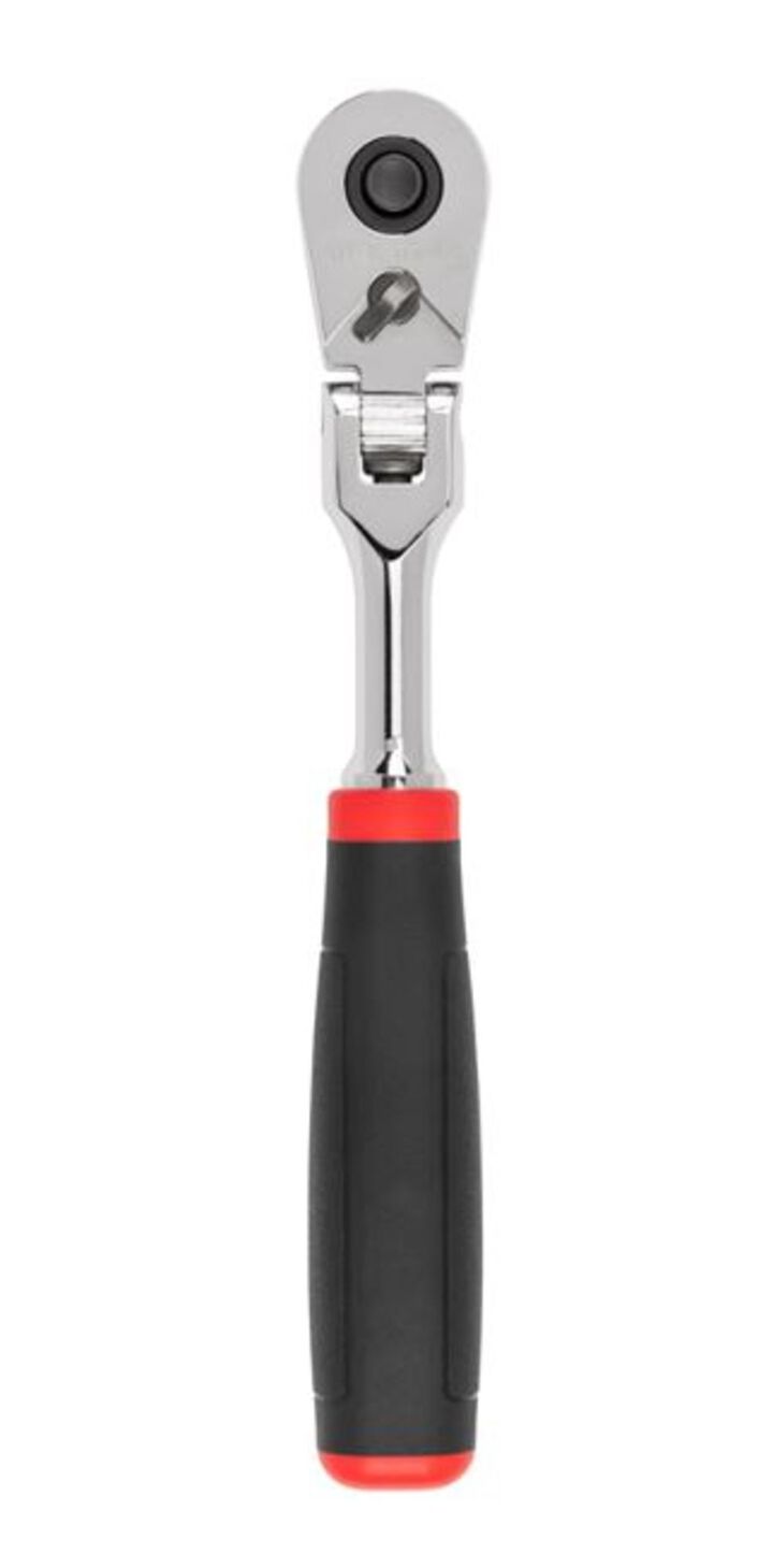 Tekton 3/8 Inch x 8 Inch Flex Head Quick-Release Comfort Grip Ratchet