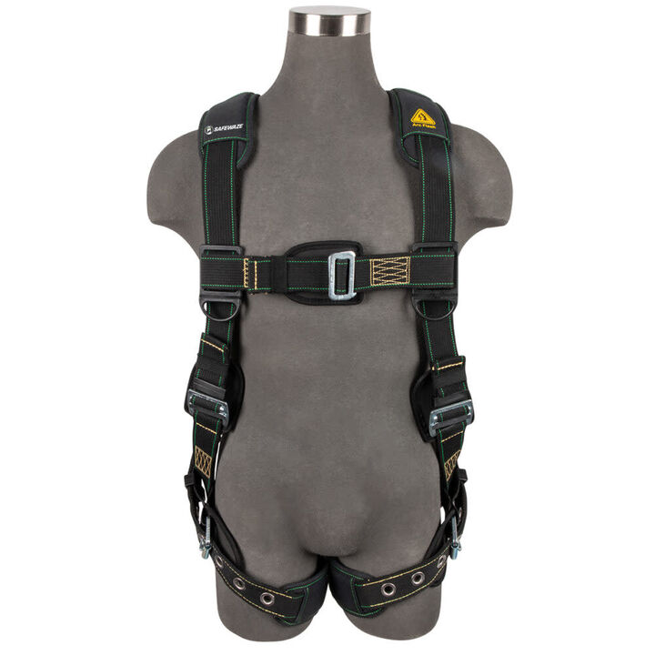 Safewaze Arc Flash Full Body Harness: 1D, MB Chest, TB Legs