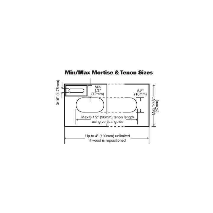 Trend 1/4 - 5/8 in Mortise and Tenon Jig Set, large image number 13