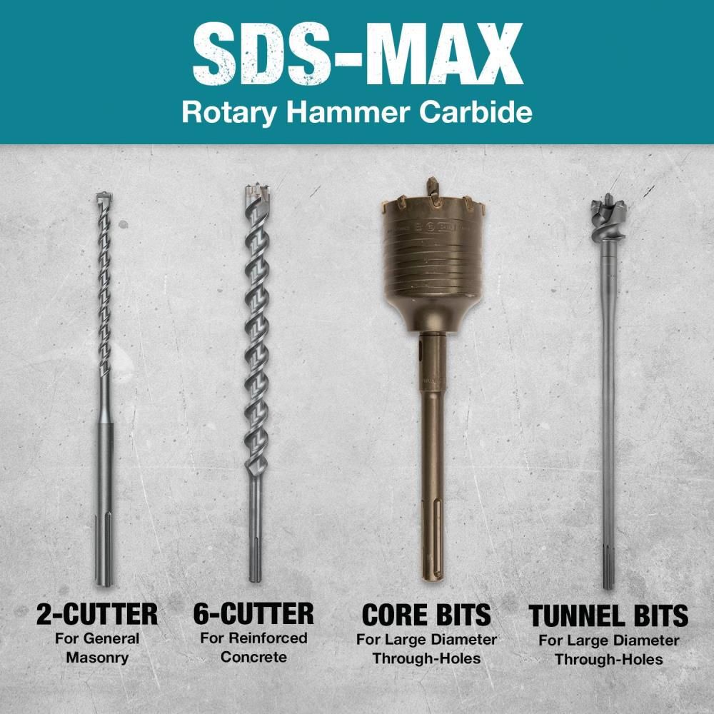 Makita 1-3/8in x 24in SDS-MAX Dust Extraction Drill Bit, large image number 3