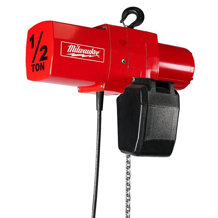 Milwaukee 1/2 Ton Electric Chain Hoist 15 Ft. Lift