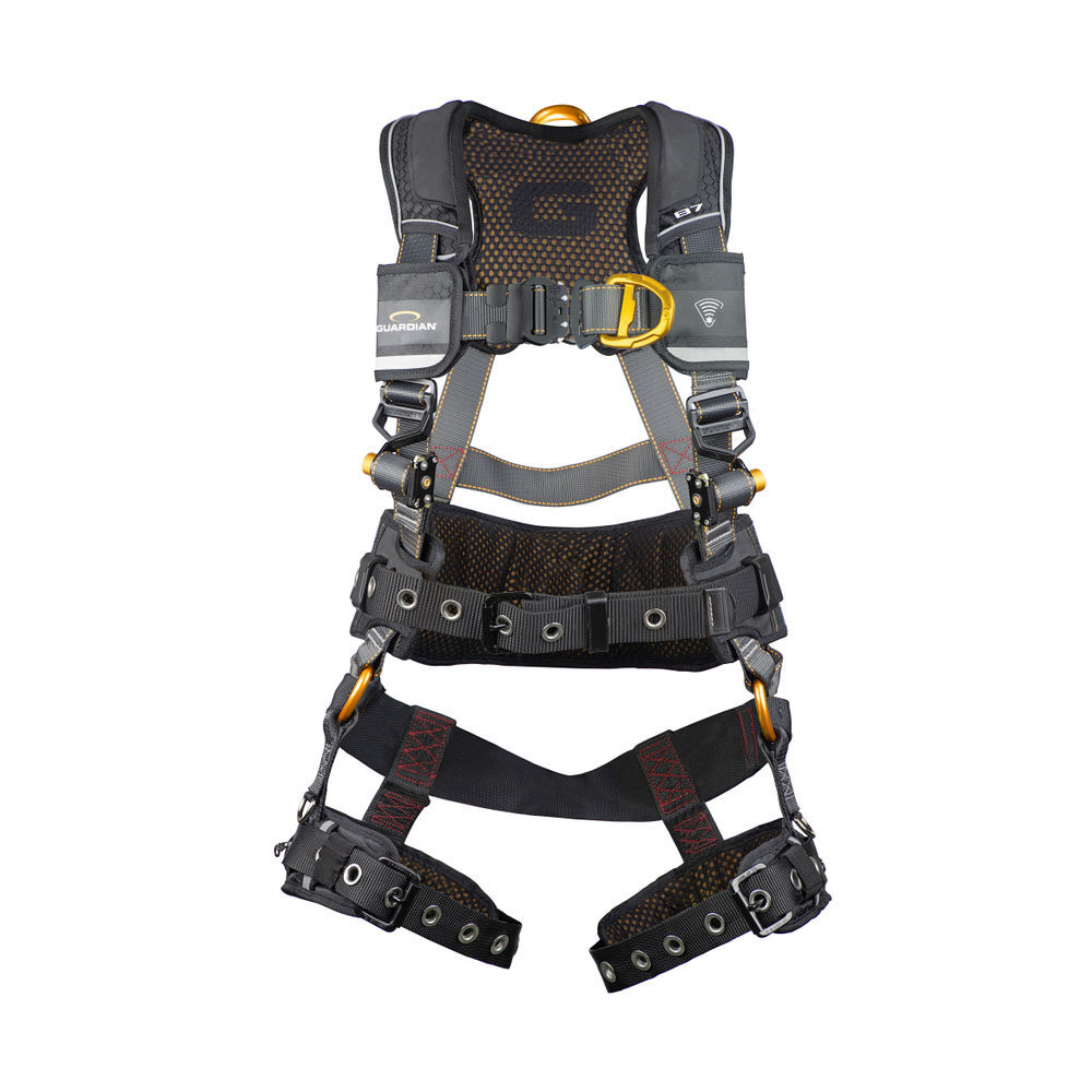 Guardian Fall Protection Full Body Harness with QC Chest/TB Leg Buckle Sternal D-Ring, large image number 1