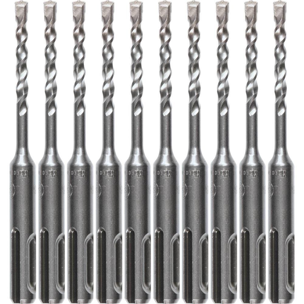Makita 3/16in x 4in SDS-Plus Bit, 2-Cutter, 10pk, large image number 1