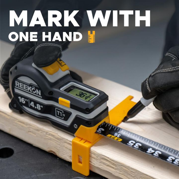 REEKON T1M Utility Digital Tape Measure, 16 Feet, large image number 7
