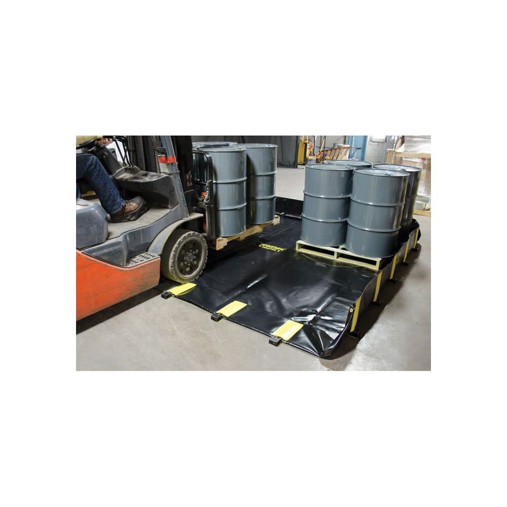 Justrite 745 Gallon Spill Drive Over Berm 10 ft x 10 ft x 12 in Black, large image number 4