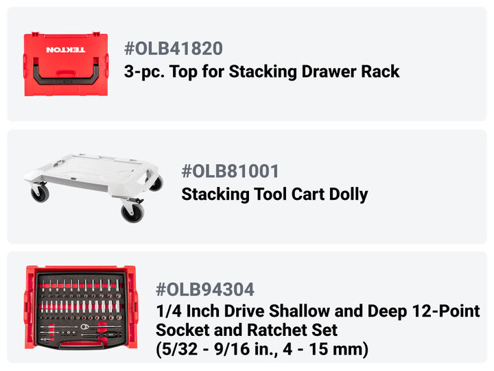 Tekton 1/4, 3/8, 1/2 Shallow and Deep 12 Point Sockets, Ratchets, 250 Pieces, large image number 1