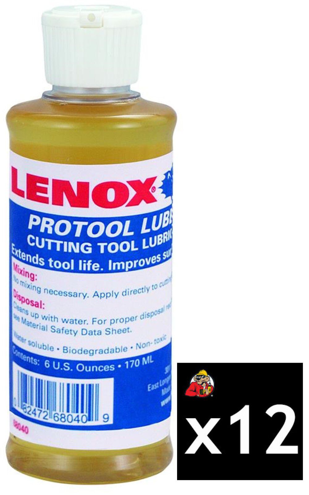 Lenox Protool Lube 6 oz Bottle Pack of 12, large image number 1