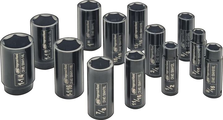 Ingersoll Rand 1/2in Drive Deep SAE Impact Socket Set 13pc