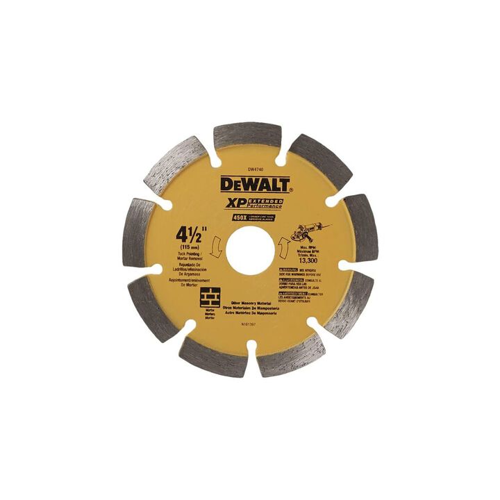 DEWALT 4-1/2-in x 0.250-in XP Tuck Point Blade, large image number 1