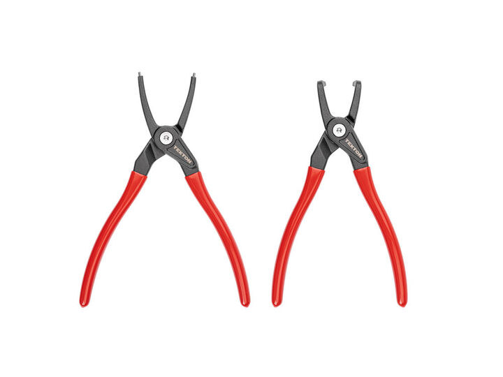 Tekton 9 Inch Internal Retaining Ring Pliers Set 2 Piece 0.090 Inch Tips