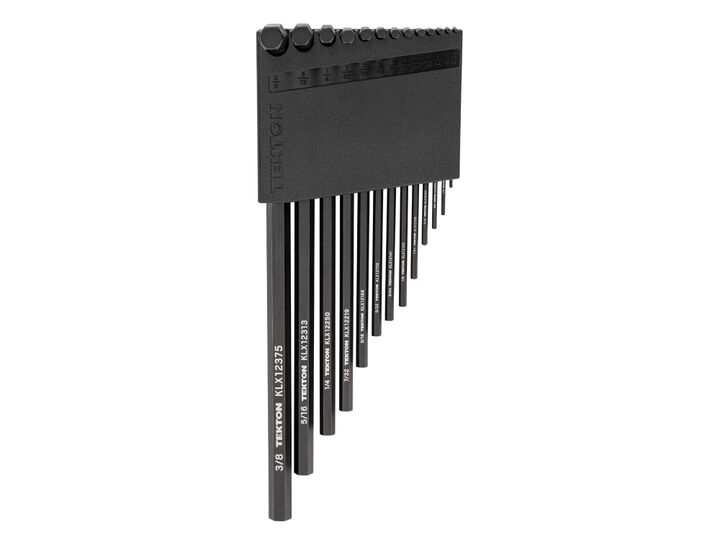Tekton Flat End Hex L-Key Set with Holder, 13-Piece (0.050-3/8 Inch)