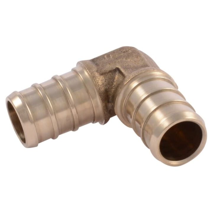Sharkbite 1/2in x 1/2in PEX Brass 90 Deg Crimp Elbow