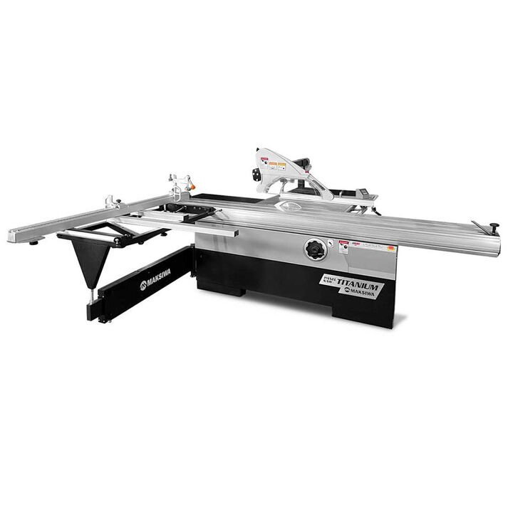 Maksiwa International Sliding Panel Saw 220V 1 Phase 5HP Titanium