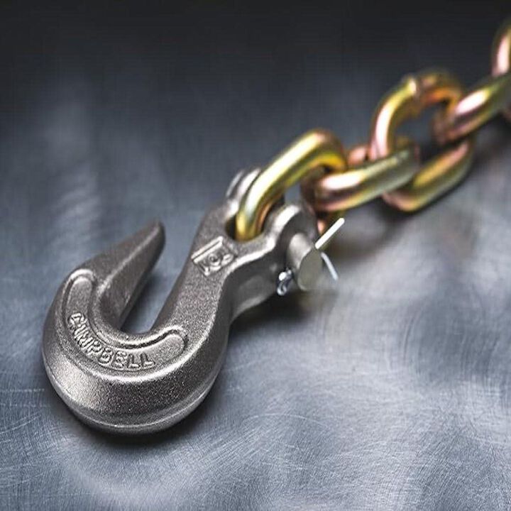 Campbell 3/8 x 20 Ft. Grade 70 Binder Chain with Clevis Grab Hooks 1 Per Bagin, large image number 1