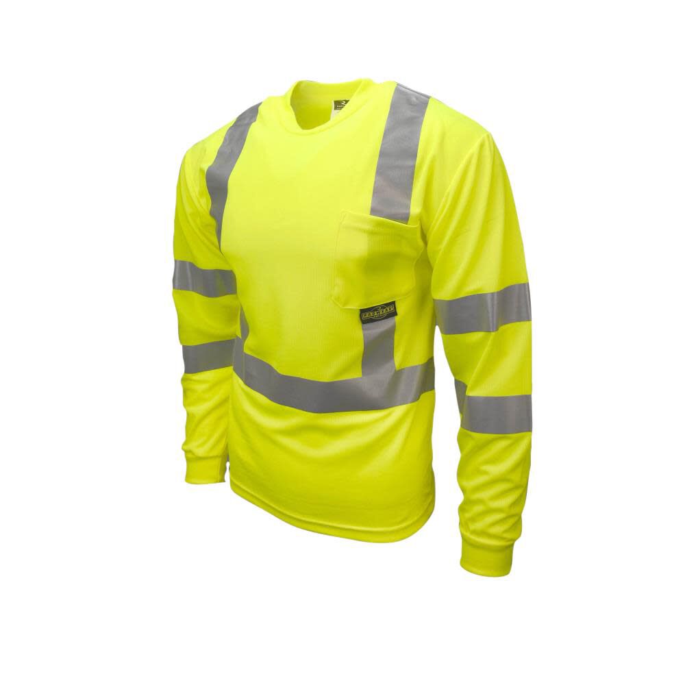 Radians ST21 Class 3 Long Sleeve T-Shirt with Max-Dri Hi-Vis 5X, large image number 1