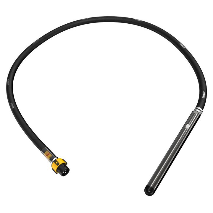DEWALT Rubber Tip 1-1/2 Inch Vibrator Head with 7 Ft Shaft