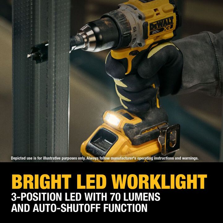 DEWALT 20V MAX XR 1/2 Inch Drill Driver Kit with POWERPACK & Elite Series 100pc Drill Driver Set, large image number 9