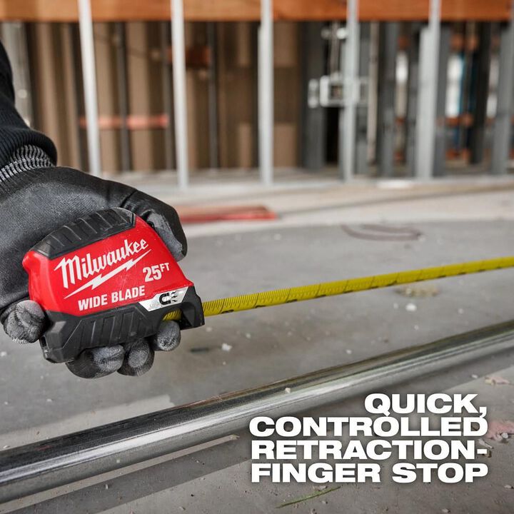 Milwaukee 25 Ft. Wide Blade Magnetic Tape Measure, large image number 5