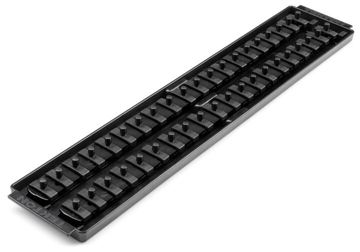 Tekton 40 Slot Universal Socket Organizer for 1/4 Inch Drive Sockets and Bit Sockets, Black