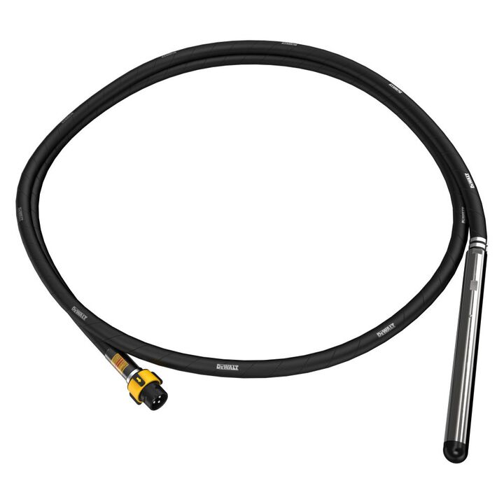 DEWALT Rubber Tip 1-1/2 Inch Vibrator Head with 16 Ft Shaft